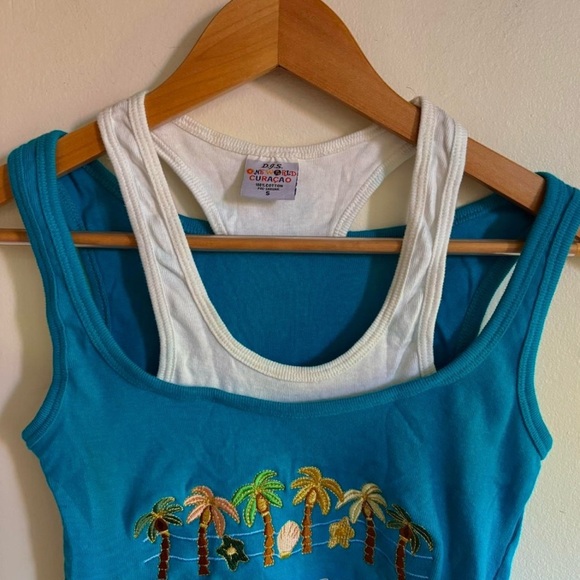Y2K 2000’s Curacao Layered Camisole (Small) - Picture 4 of 5